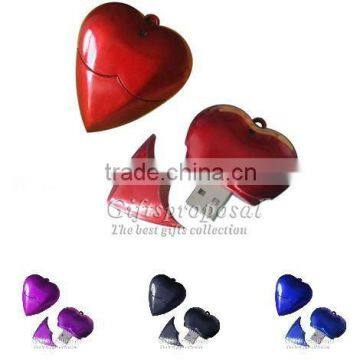 Red Heart Shape 4GB USB Flash Memory Drive Disk