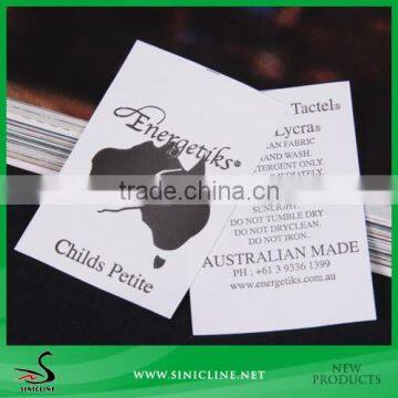 Sinicline Cheap Printed Nylon Wash Care Labels for Cloth