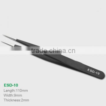 ESD-10 Anti-static Stainless steel Tweezers for computer repair tools