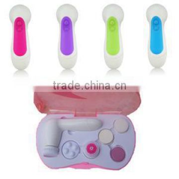 Export to Europe Hotsale 5 In 1 Electric Facial Cleansing Brush for Home Use