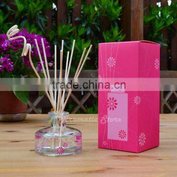 Fragrance diffuser glass reed diffuser bottle