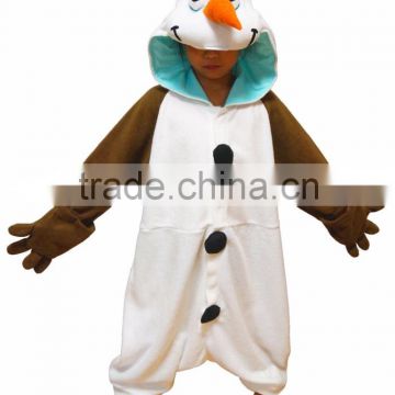 Wholesale Cartoon Olaf Kids Cotton Pajama Costume