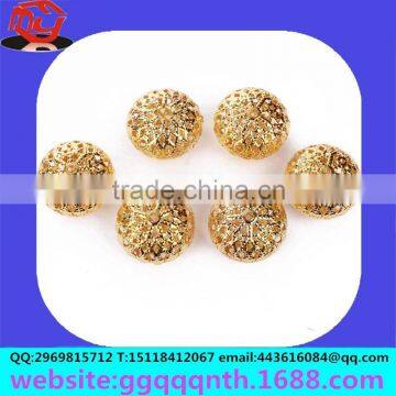 Solid Hollow Perforation Drilled Flash Sand Grind Arenaceous Beads Round Ball photo-6