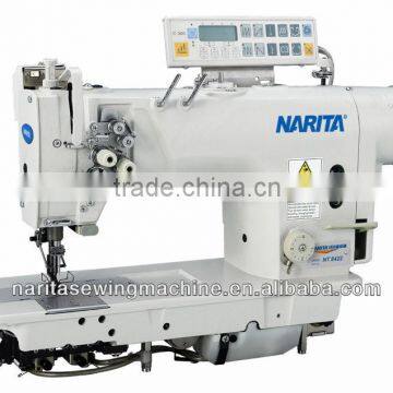 NT 8422-3 Direct drive high speed computerized double needle sewing machine