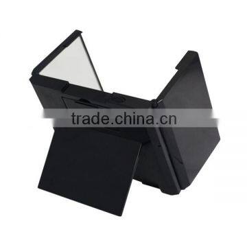 Portable Folding Makeup Table Mirror, Mini Desk Cosmetic Mirror With Lights photo-4