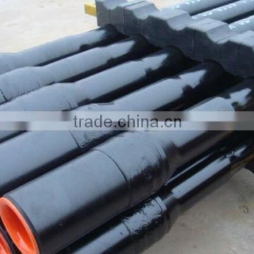 Friction welded standard API DTH drill pipes for rock drilling and well drilling