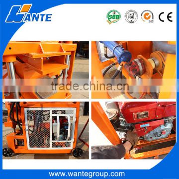 WT1-10 small scale clay brick making machine with diesel