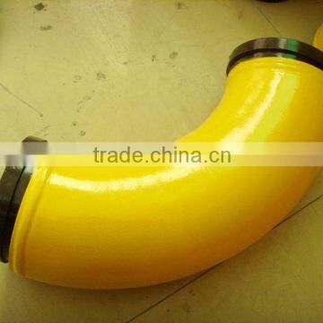 Competitive price wear&impact resistant DN125 R275 90 deg concrete pump booming elbow