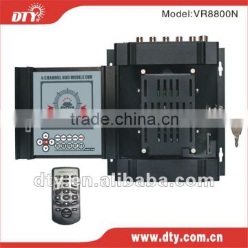 4 channels D1 H.264 Vehicle DVR support HDD and SD Card and operated with USB mouse