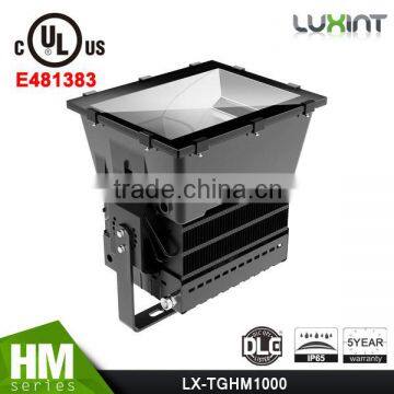 1000W LED Flood Light Meanwell Driver Copper Heatpipe Design UL Approved #481383 Gymnasium Light 5 Years Warranty