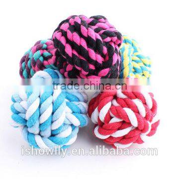 pet toy cotton rope teeth brush ball