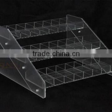 3-tier Clear Acrylic Nail Polish Table Display Rack/acrylic Cosmetic Desktop Display