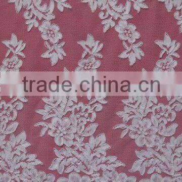 Wide Ivory Re-embroidery French Lace Border Lace