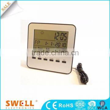 Big lcd multi-functional digital clock desktop low price