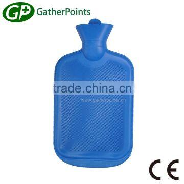 Large Plastic & Natural Rubber Hot Water Bottle