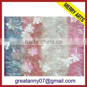 Merry Arts Factory cheap sale new style outdoor tinsel string white christmas decoration tinsel