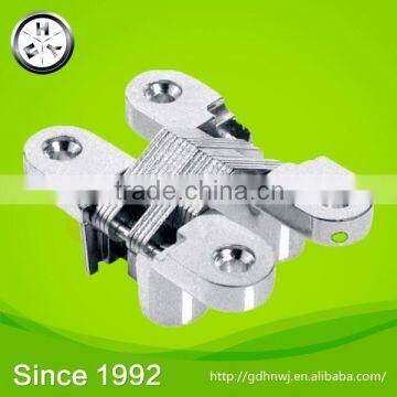 At logistic center chrome/ gold plated zinc alloy invisible hinge for jewelry box or door