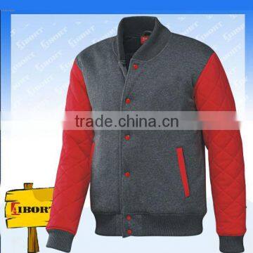 Var-103 mens winter warm padding varsity jacket