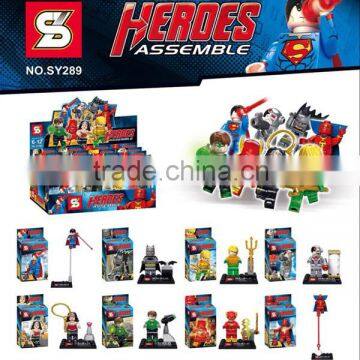 SY289 super heroes 8pcs building block sets