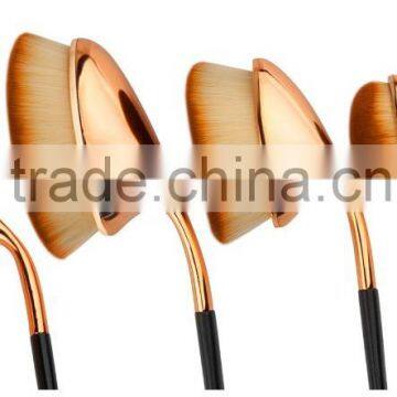 9 Pieces Rose Golden High Quality Cosmetics Brush Wholesale photo-4