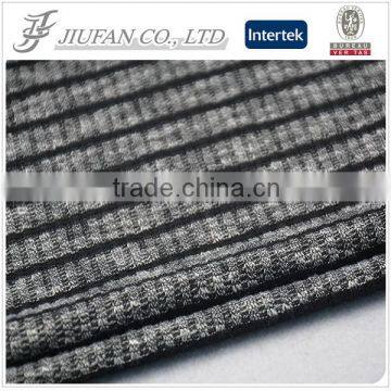 custom sweater by hacci fabric in knitted fabric and rib knit trim fabric