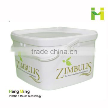 3L plastic rectangular bucket container