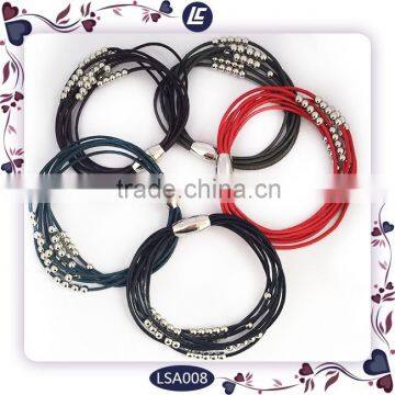 2016 Wholesale Tube multilayer Bracelet With Magnetic Buckle