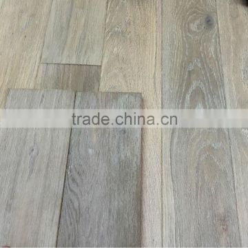 Hardwood Wax Oil Brushed White Oak Wood flooring Indoor Usage