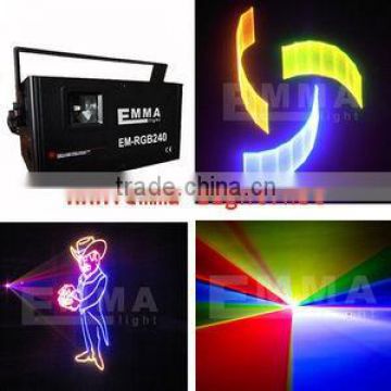 2w RGB laser 3D animation scanner projector ILDA DMX dance bar Xmas Party Disco DJ effect Light stage Lights Show system