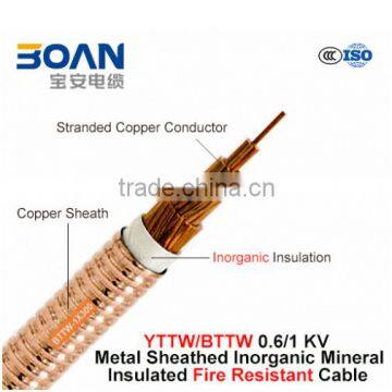 Fire Resistant Cable 0.6/1Kv 1/C Inorganic Mineral Insulated Corrugated Copper Sheathed Cable