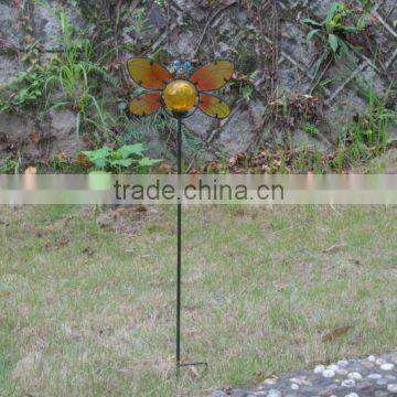 Glass ball Led garden decorative solar stake lights(SO3391)