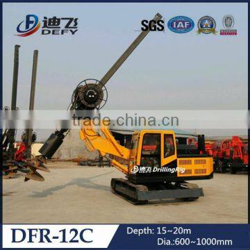 20m DFR-12C hydraulic static used pile driver for excavator machine for sale