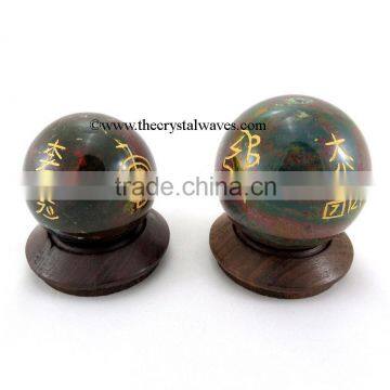 Blood Agate Usui Reiki Ball / Sphere