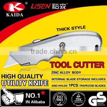 tool cutter 2pcs Trapezoid blade Zinc alloy Hot Multipurpose Utility Cutter Knife