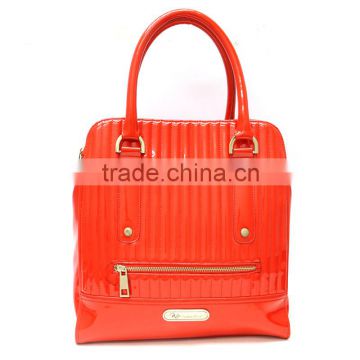 2016 Manufacturer elegant design women's handbag wholesale PU leather tote bag