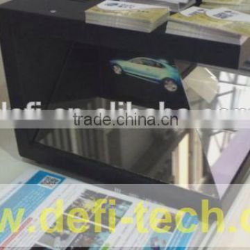 19 inch holographic display 3D pyramid for advertising