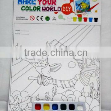 kids drawer fish picture color painting for wholesale