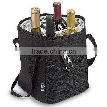 6 bottle wine bag,insulated wine bottle carry,fabric wine bottle bags