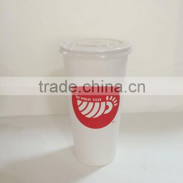 Custom printed soda drink paper cups with cover