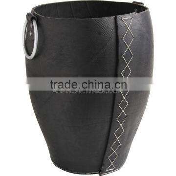 Recycled tire bucket, flexible rubber tub, Firewood basket, rubber basket