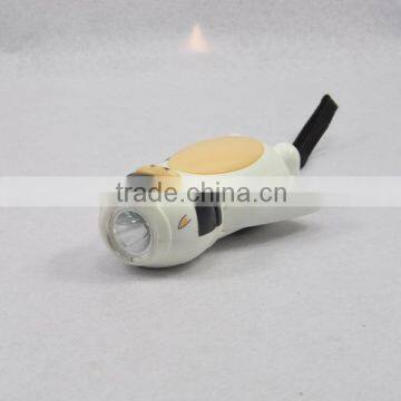 Cartoon Hand Crank Dynamo Flashlight