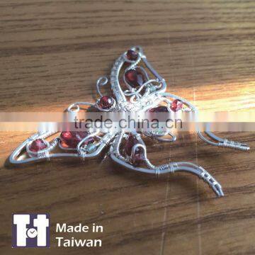 Delicacy Manual Design Butterfly Sterling Silver Necklaces Jewelry photo-4