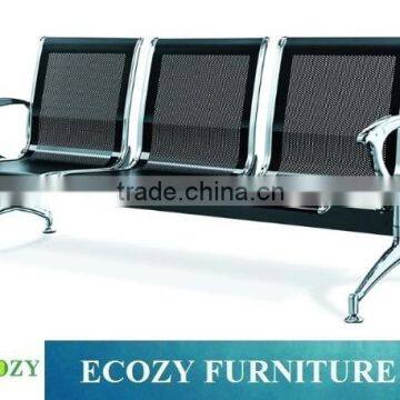 Black electroplating airport seating chair