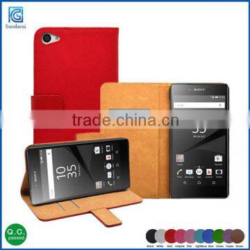 Book Stand Wallet Flip Leather Case cover Pouch For Sony Xperia Z5 compact mini E5803 E5823