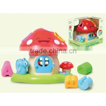 Best Gift Cute Blocks Playhouse Mushroom Toy With Light and Music photo-5