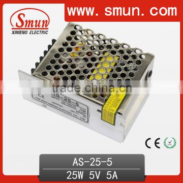 Mini Size 25W 5V 5A DC Output Switch Power Supply AS-25-5