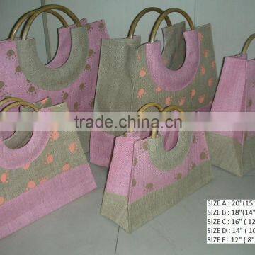 Recyclable Unisex Jute Tote Beach Bag