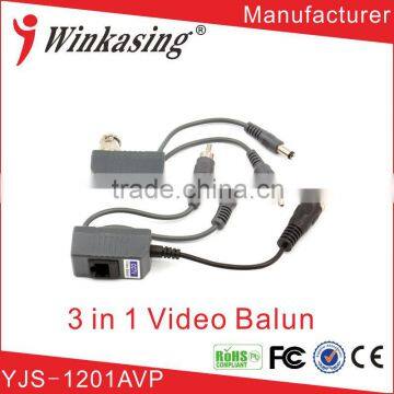 CCTV Camera Accessories Audio Video Balun Transceiver BNC UTP RJ45 Video Balun with Audio