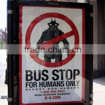 bus shelter billboard screen printing