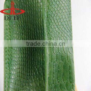 Fashion China PU Leather Snake Skin for Sale